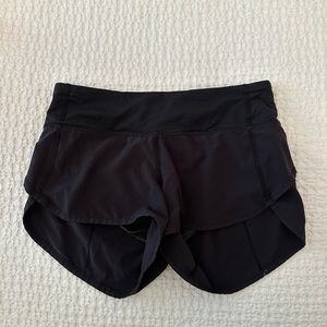 Size 2 black lulu lemon shorts